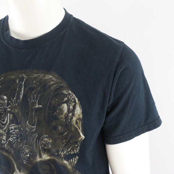 The‎ Walking Dead Zombies Skull T Shirt Mens Medium Black - Picture 4 of 10